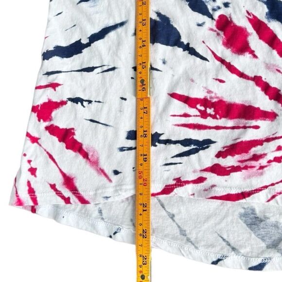 Grayson Threads Sleeveless Red White Blue Tie Dye Lightweight Tank Top. XS. - Picture 5 of 6